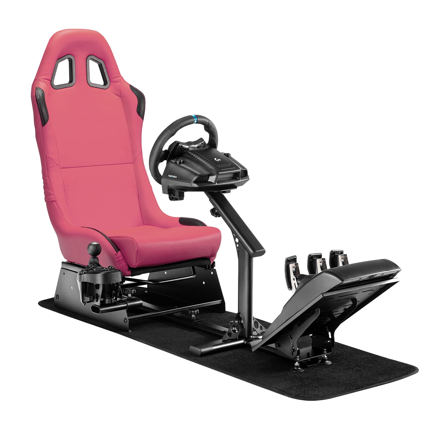 Simulador Gamer Rosado Volante Thrustmaster Fanatec Logitech