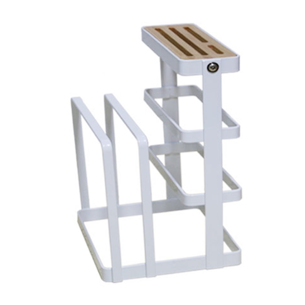 Metal Steel Cutting Board Holder Multifunction Pot Knife Drying Rack
