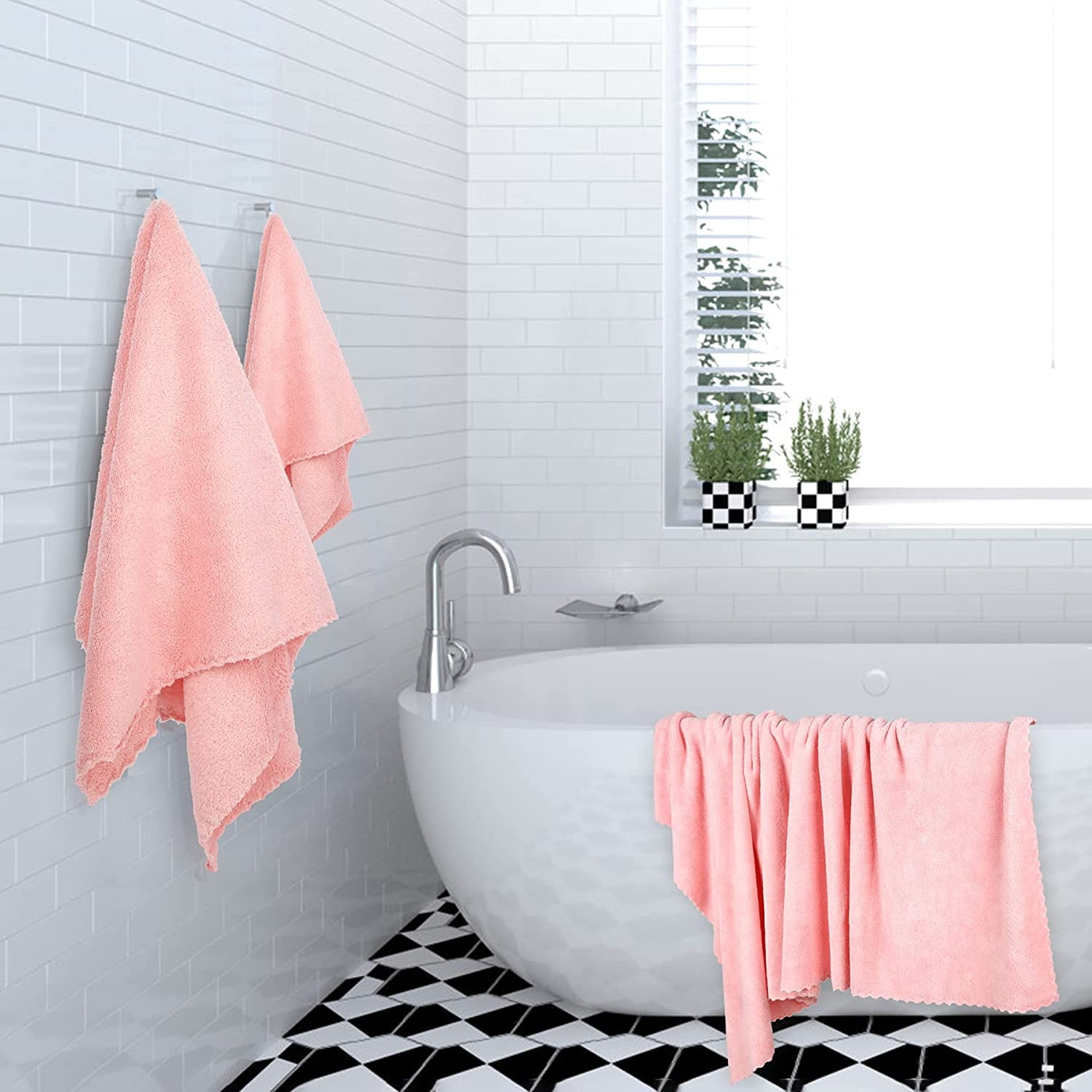 Chiffons De Nettoyage En Polaire Corail, Lot De 10 Torchons à Vaisselle