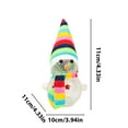 thumbnail image 3 of Christmas Snowman Light Rechargeable LED Night Light Colorful Led Lights Rechargeable Christmas Lamp Novelty Cute Silicone Touch Bedside Lamp for Bedroom Dorm Decor Christmas Gift, 3 of 9