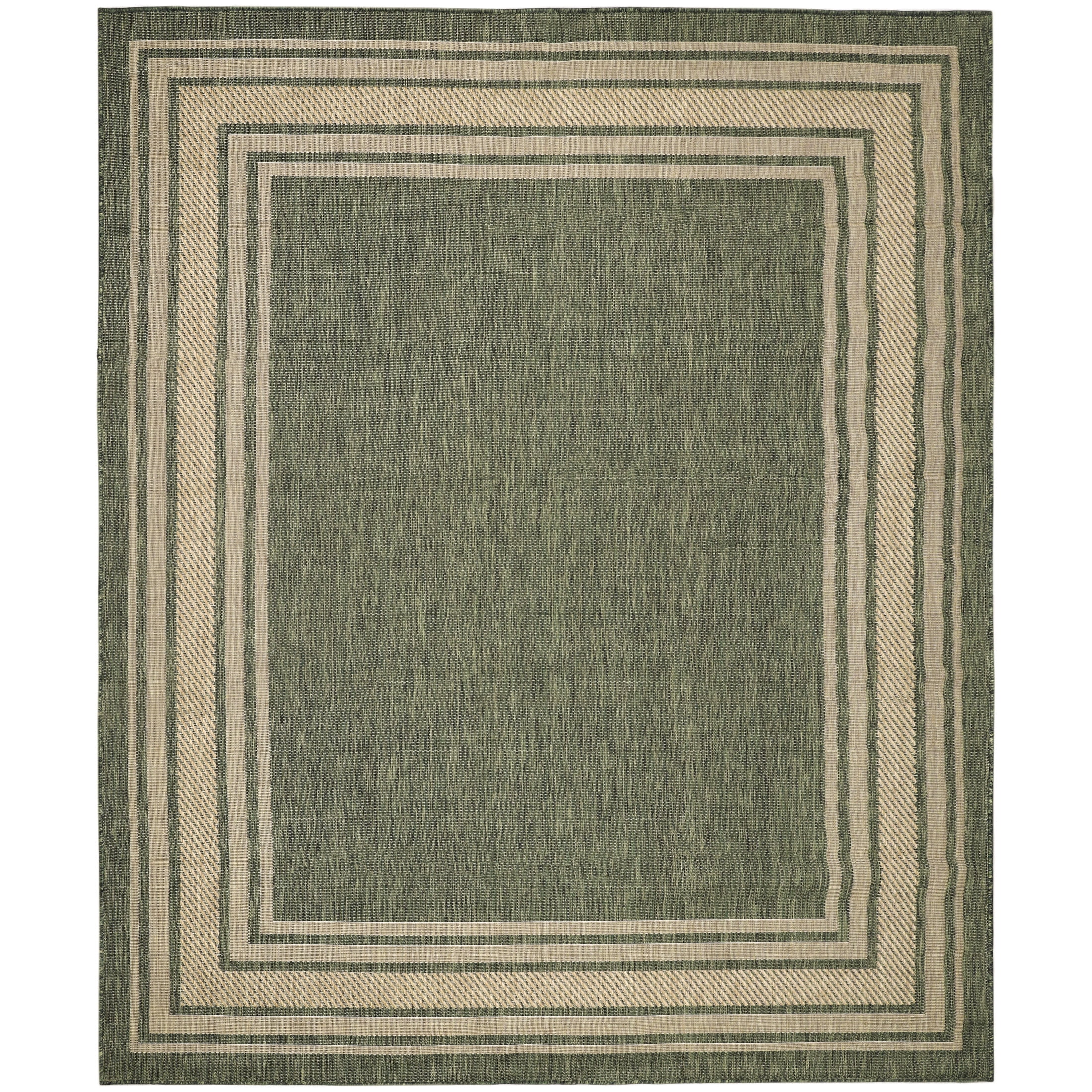 Nourison Horizon Indoor/Outdoor 10' x 14' Green Modern Rug