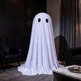 thumbnail image 2 of Halloween Decorations Spooky Ghost | Indoor Spooky Ghost LED Lights Tabletop Decor DIY Assembly Sturdy Fabric Ghost Mantel Decor Black, 2 of 8
