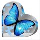 thumbnail image 1 of 3 Uds Mariposa Acrílica en Forma de Corazón Regalo para Mujer Decoración de Escritorio Tallado Decoración de Mesa de Recuerdo Regalo Agradecido, 1 of 5