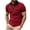 Wine, variant on JURANMO Business Casual Shirts for Men Short Sleeve Polo Shirt 1/4 Zip Collar Tee Tops 2024 Fashion Summer Golf T-shirt with Pocket Deals of the Day White M