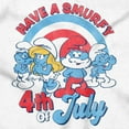 thumbnail image 2 of Retro Smurfs Cartoon 4th of July Unisex Plus Size Zip Hoodie Brisco Brands 3X, 2 of 5