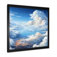 thumbnail image 2 of Designart "Artful Sky View of Clouds I" Landscapes Framed Wall Art Decor - Traditional White Clouds Bedroom Framed Canvas Wall Art, 2 of 6
