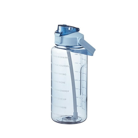 

YIFOR 2 Liter Water Bottle with Straw Female Girls Large Portable Travel Bottles Sport