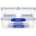 thumbnail image 2 of Sistema KLIP IT PLUS Food Storage Containers, 2 x 400 ml, 3 x 1 l, 1 x 2.2 l, Airtight & Stackable Meal Prep Containers with Lids, BPA-Free, 6 Count, 2 of 3