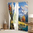 thumbnail image 3 of Castle Fairy Rustic Cabin Curtains Pack of 2 (42x84 Each) for Teens Adults,Moutain Jungle Curtains Blackout,Nature Scenery Bedroom Curtains,Lightweight Room Decor, 3 of 6