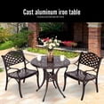 thumbnail image 3 of PULUOMIS 3 Piece Outdoor Patio Bistro Set include 30.7" Bistro Dining Table and 2 Backyard Garden Chairs Set, 3 of 5