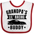 thumbnail image 3 of Inktastic Grandpas Lil Racing Buddy Boys or Girls Baby Bib, 3 of 4