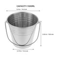 thumbnail image 2 of KAKOWELY Cubeta De Metal Para Hielo Y Con Para Uso En, 2 of 7
