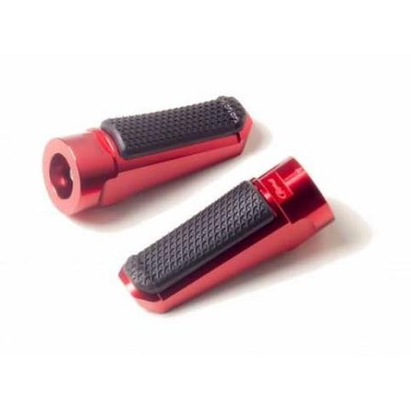 Puig  7318R; Footpegs Racing Rubber Red