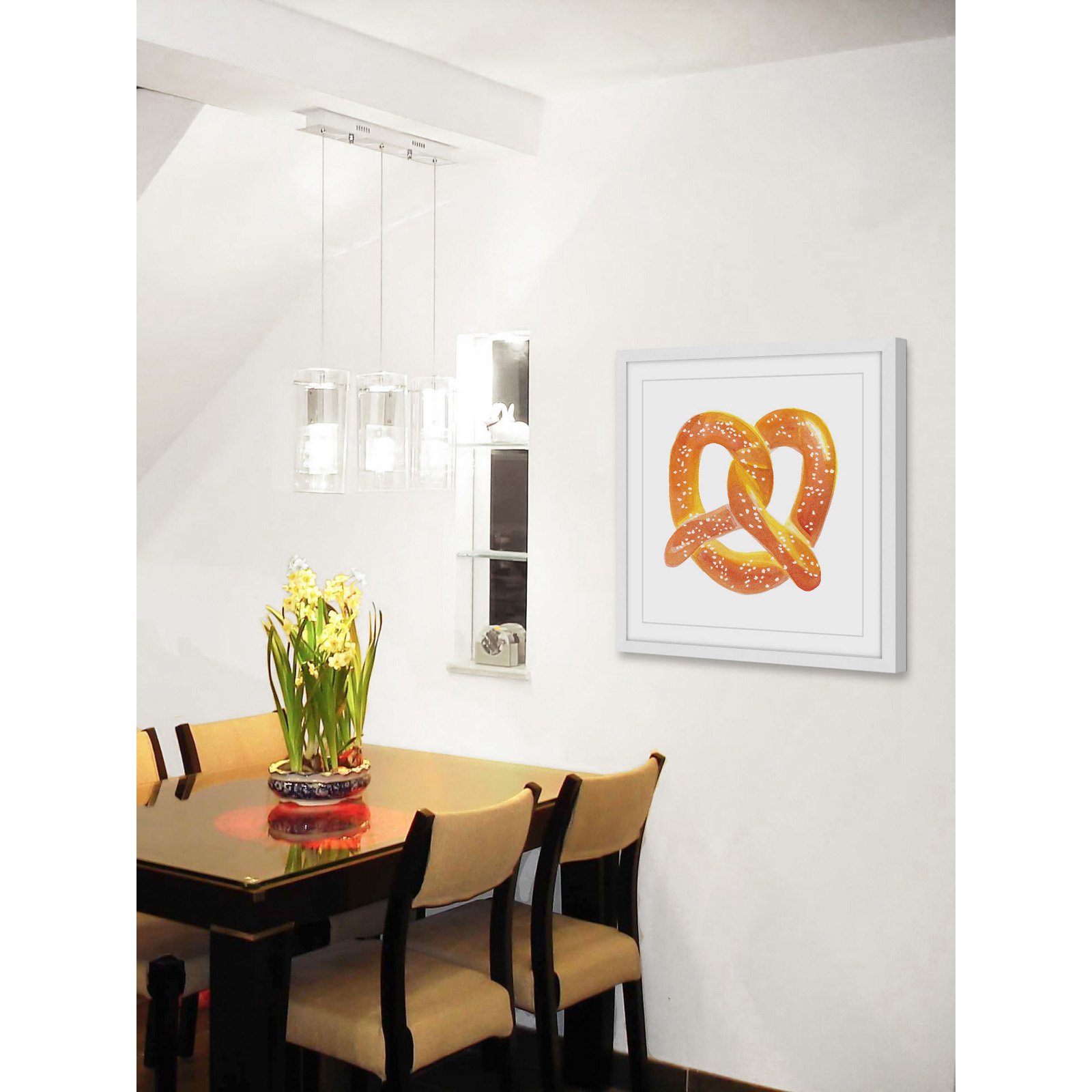 Marmont Hill "Pretzel" by Molly Rosner Framed Painting Print