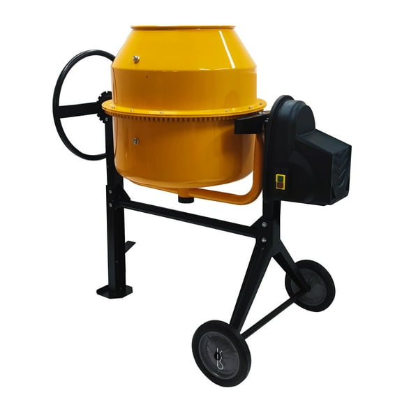 140L Cement Concrete Mortar Mixer Machine Steel Drum Electric Commercial Home 110V