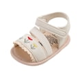 thumbnail image 4 of Huanglei Babys Sandals Open Toe ,4 Infant ,White, 4 of 5