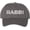 Chacoal/White, variant on Rabbi Embroidered Baseball Cap | Text Spiritual Leader Torah Scholar Trip School Structured Adjustable Hat (Chacoal/White)