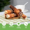 thumbnail image 6 of MON2SUN Chicken Liver, Duck & Chicken Wrapped Rawhide Small Dog Treats, 17.6 oz (10 Count), 6 Inch, 6 of 11