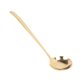 thumbnail image 1 of Cucharón de sopa de latón duradero, elegante, Color dorado brillante, peso equilibrado, cuchara multifunción para cocina casera, 1 of 5