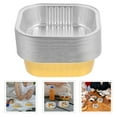 thumbnail image 4 of Dsseng Moules en Aluminium 20 Pcs Plateau de Cuisson Récipient Alimentaire 220ml Moule à Rôtir en Aluminium Jetable 4.41”X4.41”X1.18”, 4 of 10