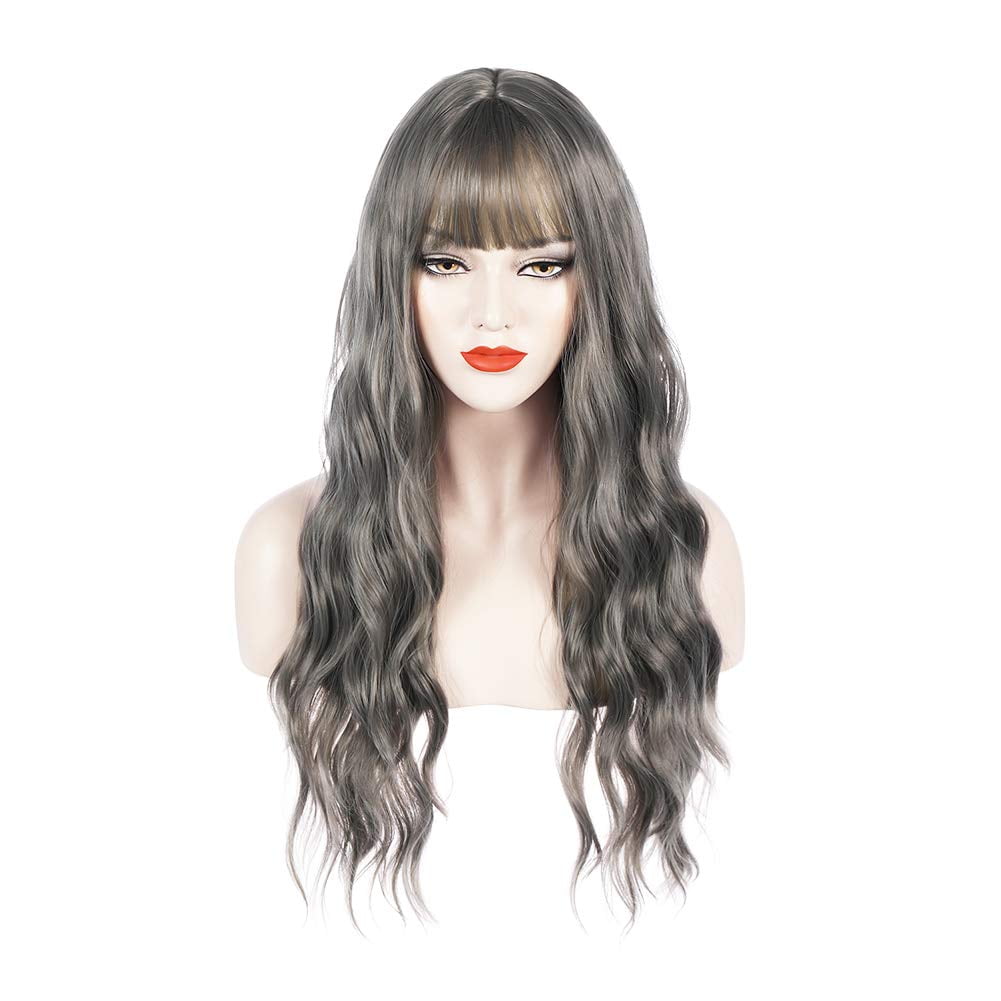 Dark Orange Wig Long Curly Wig Ginger