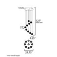 thumbnail image 5 of E24646-144PC-ET2 Lighting-Rhythm - 45W 9 LED Pendant-5 Inches Tall and 21.75 Inches Wide-Polished Chrome Finish-Clear Ribbed Glass Color, 5 of 5