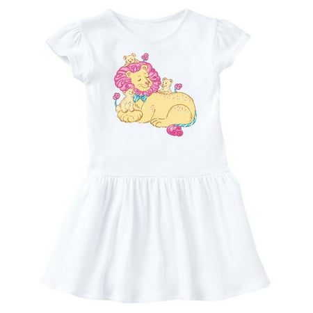

Inktastic Cotton Candy Lions with Pink Mane Gift Baby Girl Dress