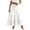 White, variant on Maxi Skirt for Women High Waist Drawstring Tiered Casual Loose Ruffle Maxi Solid Color Skirt For Party Casual Office