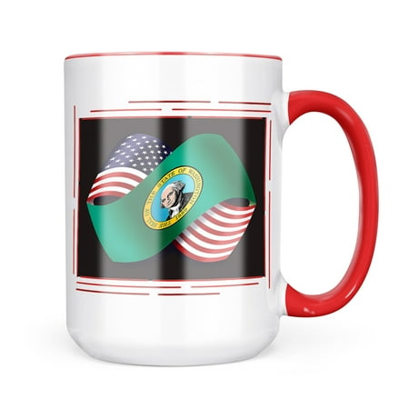 

Neonblond Friendship Flags USA and Washington region America (USA) Mug gift for Coffee Tea lovers