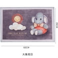 thumbnail image 2 of Floor Mat Non Slip Cute Osmosis Prevention Cartoon Ground Mat Crystal Velvet for Bedroom Restroom Elephant, 2 of 3