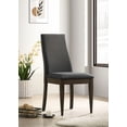 thumbnail image 2 of Wes Upholstered Dining Side Chair Dark Walnut (Set of 2), 2 of 13