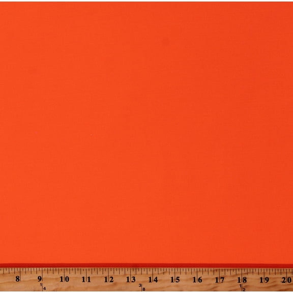 Malden(R) Powerstretch Fleece - Blaze Orange Bright Hunter's 60" Wide Micropoly Spandex Single-Face Fleece Fabric by the Yard (7810)
