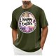 thumbnail image 1 of Camisa Casual de Cuello de la Tripulación de la Impresión de Pascua de Manga Corta de Verano Top Ligero de Poliéster para los Hombres, Camiseta de Manga Corta para el Uso Diario de Primavera Verano, 1 of 8