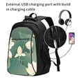 thumbnail image 2 of Naloa Lotus Golden Line Print Business Laptop Backpack,Laptop Bag Rucksack with USB Charging Port, Daypack for Work College Computer Men Women, 2 of 7