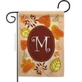 thumbnail image 2 of Breeze Decor 80039 Autumn M Monogram 2-Sided Impression Garden Flag - 13 x 18.5 in., 2 of 2