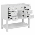 36'' Bathroom Vanity Without Top Sink, White Cabinet Only, Modern Bathroom Storage Cabinet With ...