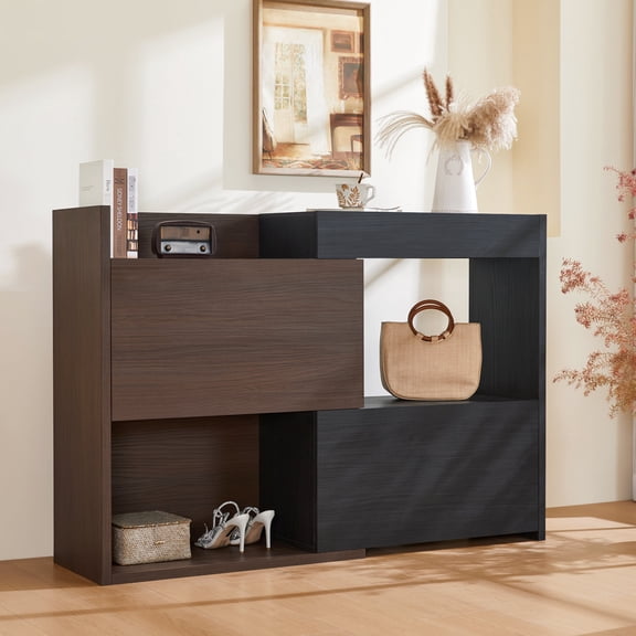 Rotating and Extendable Combination Cabinet - Ample Storage for Hallway, Entryway