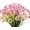 Pink, variant on Artificial Flowers Outdoor UV Resistant Fake Flowers No Fade Faux Plants Garden Porch Window Box Decorating (Deep Red)