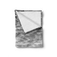 thumbnail image 2 of Black and White Soft Flannel Fleece Throw Blanket, Skyline Rooftop View of New York in Cloudy Day Panoramic Bust Cityscape, Cozy Plush for Indoor and Outdoor Use, 70" x 90", Black White, by Ambesonne, 2 of 6