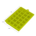 thumbnail image 6 of Ice Cube Tray, Silicone Square Ice Trays Easy Release Stackable Ice Cube Mold with Removable Lid, 24 Cavity (2 Pack, Green), 6 of 6
