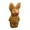 Color:Brown, variant on 6cm Realistic Plush for Doll Soft Stuffed Rabbits Toys Miniature Decoration for Doll Mini Joint Rabbit P