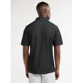 thumbnail image 3 of Free Assembly Men's Long Placket Polo Shirt with Short Sleeves, Sizes XS-3XL, 3 of 5