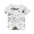 thumbnail image 2 of Birdeem T-Shirt en Coton à Manches Courtes et Col Rond pour Bébés Garçons avec Imprimé Anglais, 2 of 9