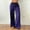 Purple women plus size wide leg pants a1, variant on Cagogo Women Plus Size Wide Leg Plaid Lounge Pants Elastic Waist Casual Long Pants with Pockets Fleece Lined Loose Fit Flare Trousers for Party Beach Work, Yellow M