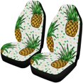 thumbnail image 1 of ABPHQTO Juego de 2 fundas para asientos de coche, diseño de piñas brillantes, protector universal para asientos delanteros de coche, apto para coche, SUV, sedán, camión, 1 of 3