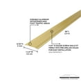 thumbnail image 3 of M-D Building Products 43734 1-1/4 In. X 96 In. Satin Brass Aluminum Seam Binder 12pk, 3 of 5
