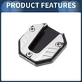 thumbnail image 5 of Unique Bargains Motorcycle Kickstand Pad Motorcycle Kick Stand with Wrench Aluminum Alloy Silver Tone 1 Set, 5 of 7