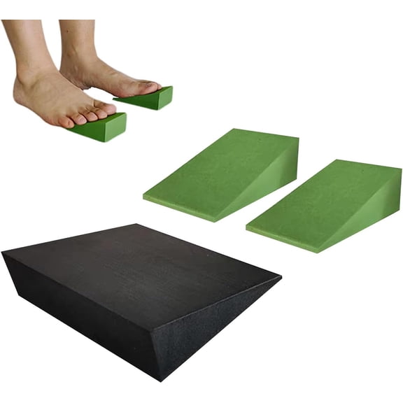EVA Yoga Slant Board - Foam Wedge for Squats, Calf Stretching, Foot & Ankle Support | Home Gym, Runners, Seniors, Beginners