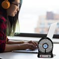 thumbnail image 5 of Klonfd Snowflake Mini Desk Fan USB Rechargeable 3 Speed Quiet Fan Portable Fan With Strong Airflow For /Home, 5 of 5