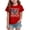 Red, variant on US Flag & Eagle Kids' T-Shirt - 250th Anniversary Design, Poly & Spandex Blend, 100-160 Sizes, Multicolor (Blue, 13-14 Years)